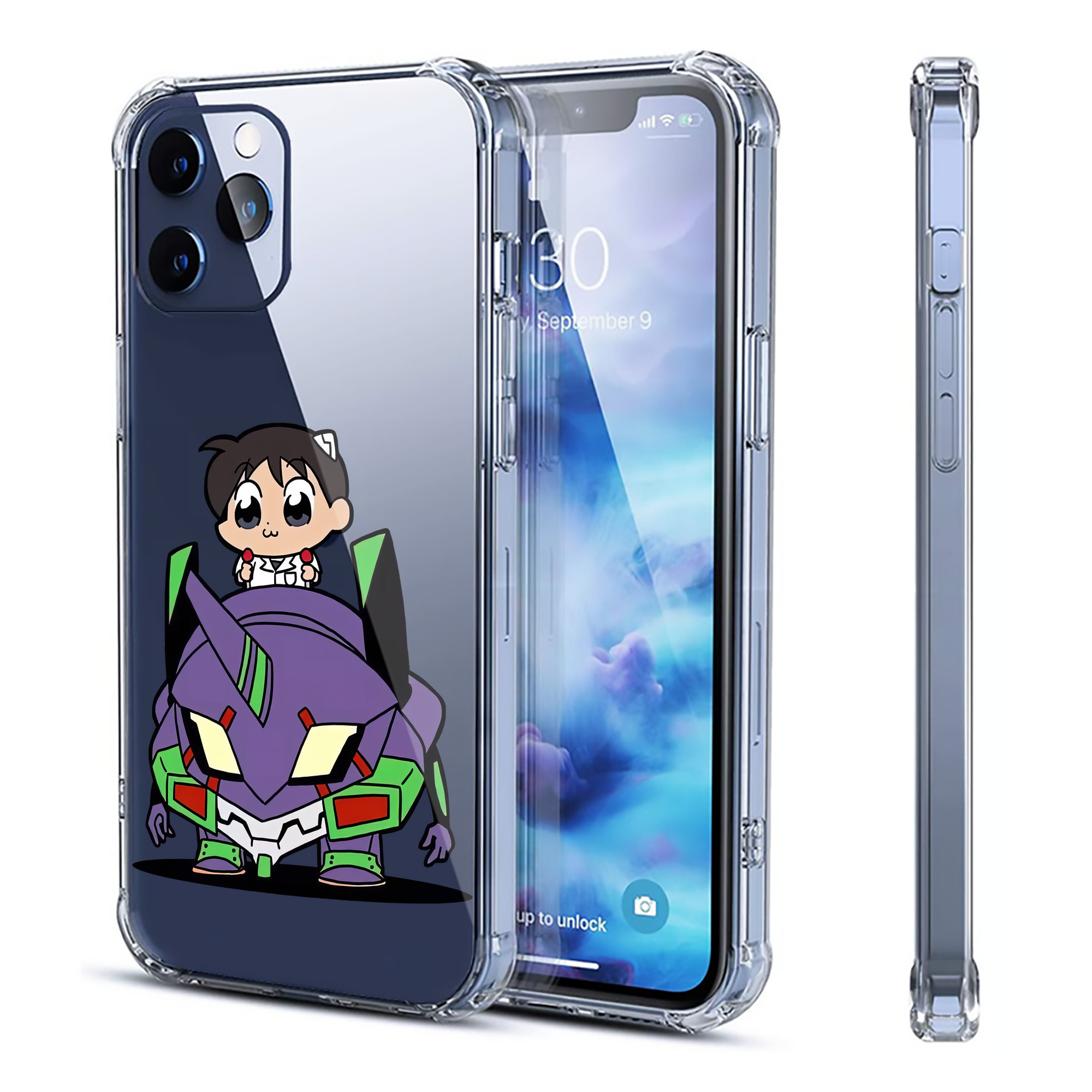 （画像用） EVA 新世紀エヴァンゲリオン 【iPhone 12シリーズ対応】透明スマホケース（クリアソフトケース）